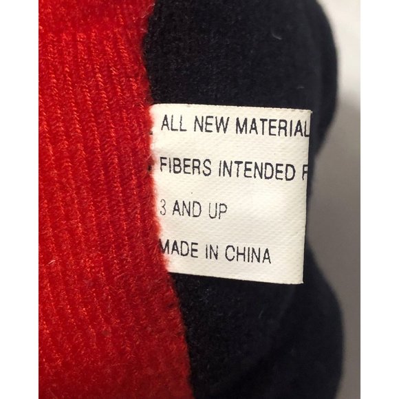 Vintage 1990s Santa Plush 7" Red White Black Standing Holiday Decor - Picture 7 of 7